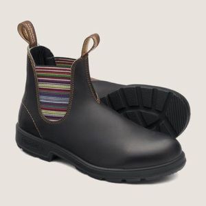 Blundstone Original 500 Chelsea Boots - Brown/Stripes - Women's